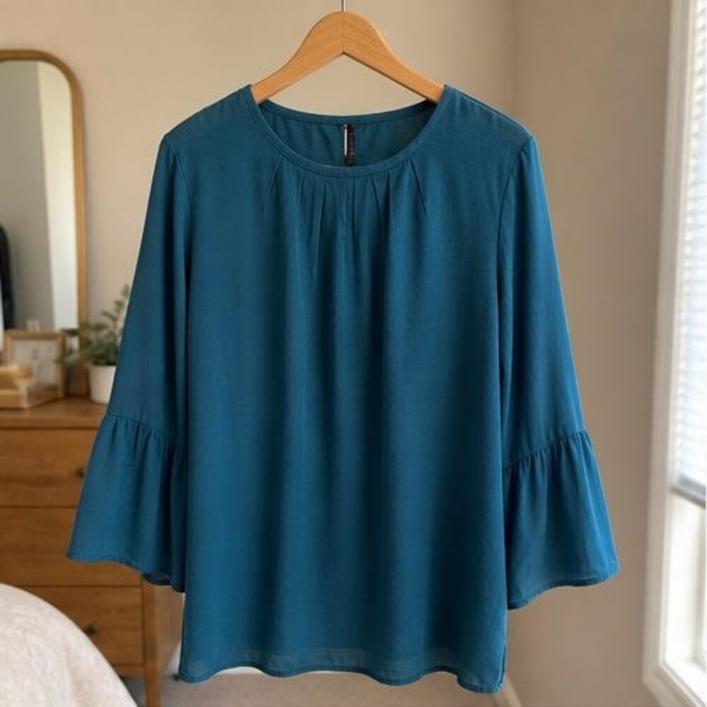 Taupe Smocked Top